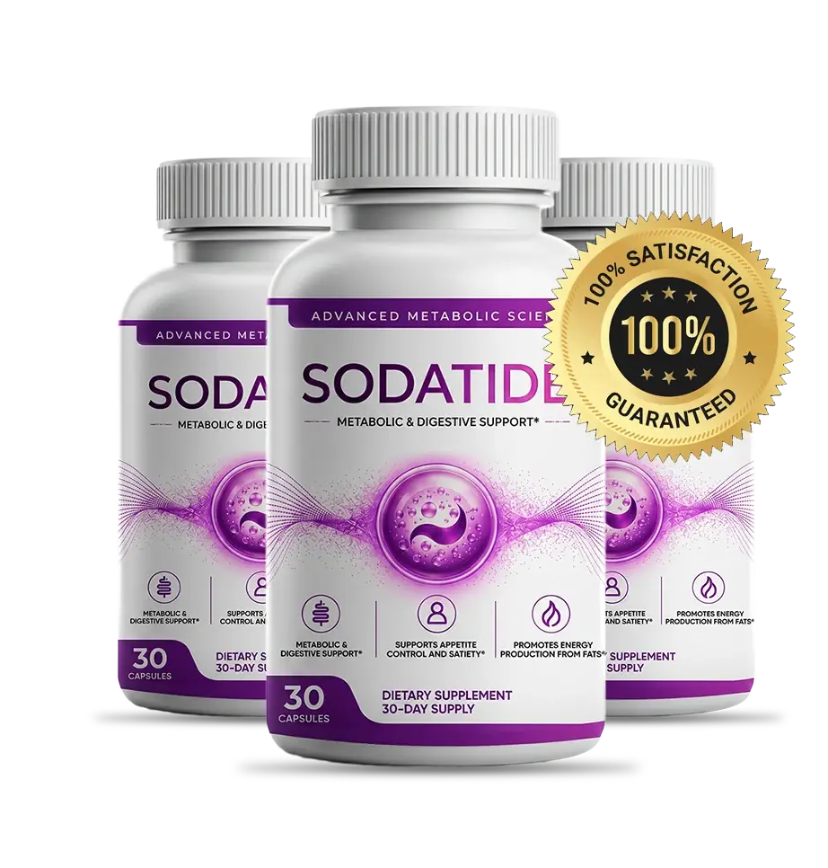 SodaTide 60-day money-back guarantee badge